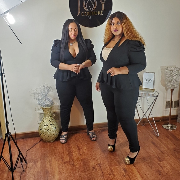 The "Shut It Down" Peplum 1 piece - Picture 2 of 9